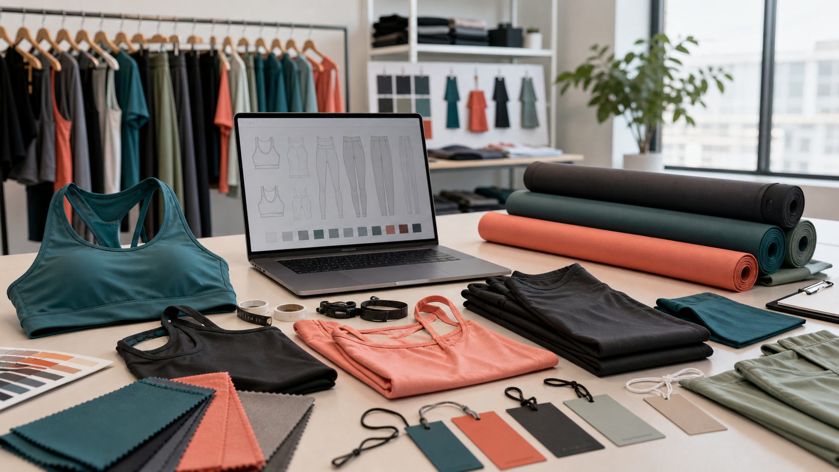 Activewear packing and shipment planning for international buyers