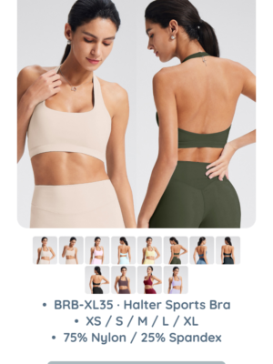 BRB-XL35 · Halter Sports Bra