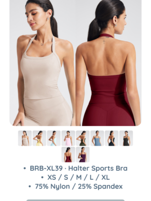 BRB-XL39 · Halter Sports Bra