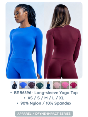 BRB6896 · Long-sleeve Yoga Top