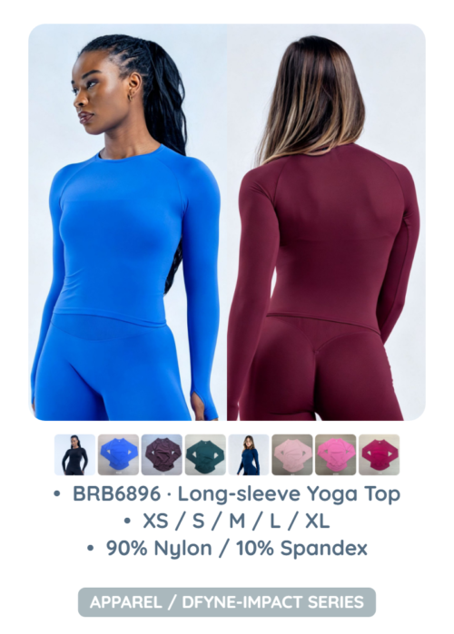 BRB6896 · Long-sleeve Yoga Top