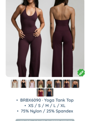 BRBX6090 · Yoga Tank Top