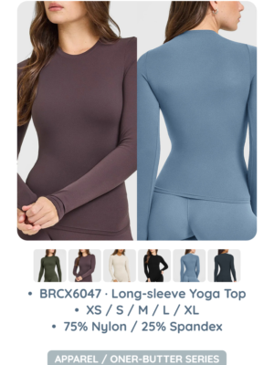 BRCX6047 · Long-sleeve Yoga Top