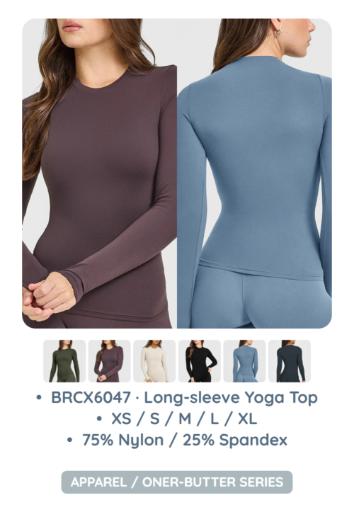 BRCX6047 · Long-sleeve Yoga Top
