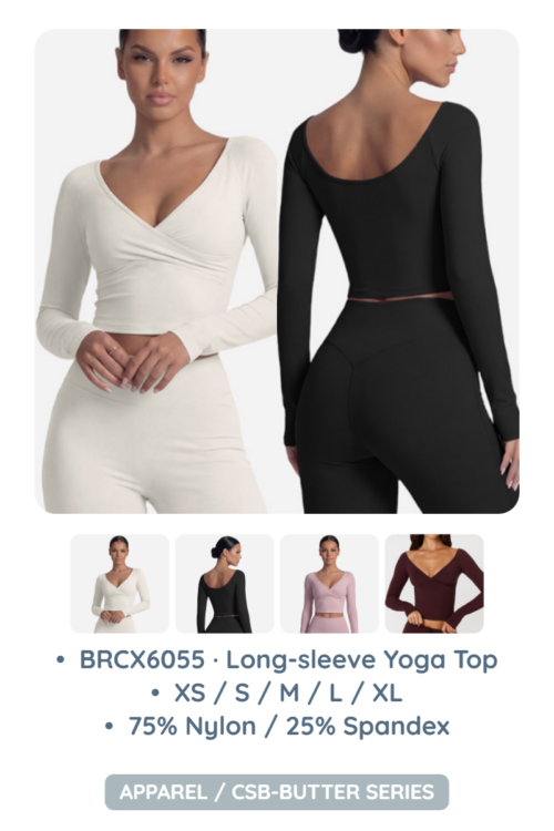 BRCX6055 · Long-sleeve Yoga Top