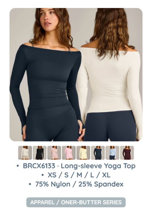 BRCX6133 · Long-sleeve Yoga Top