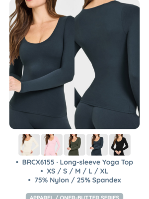 BRCX6155 · Long-sleeve Yoga Top