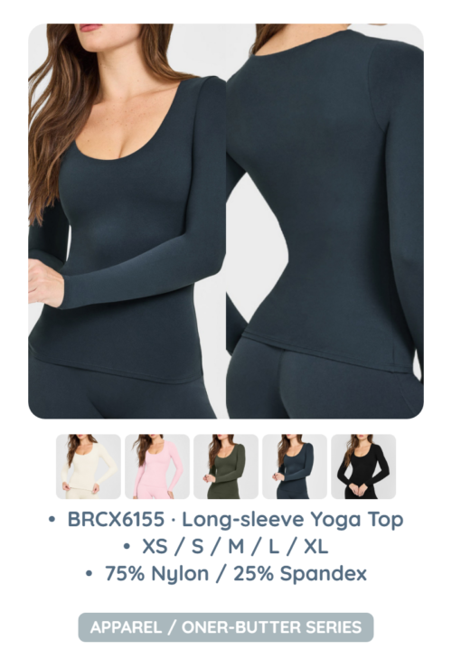 BRCX6155 · Long-sleeve Yoga Top