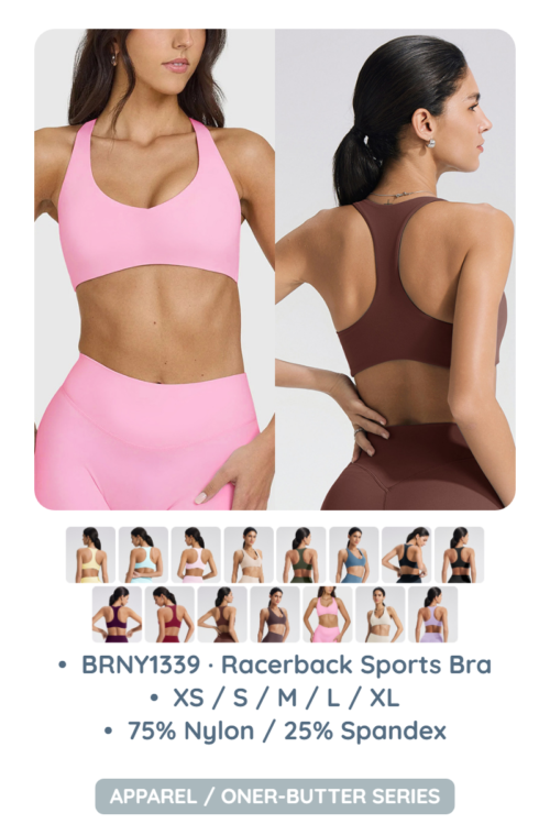 BRNY1339_完整产品目录图 BRNY1339 · Racerback Sports Bra