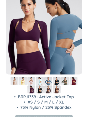 BRPJ1339 · Active Jacket Top