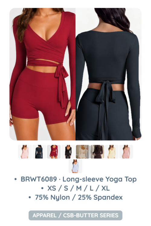 BRWT6089 · Long-sleeve Yoga Top