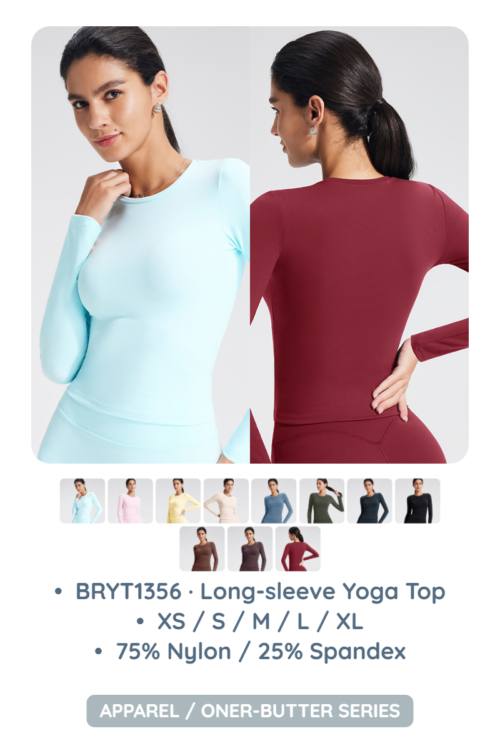 BRYT1356 · Long-sleeve Yoga Top