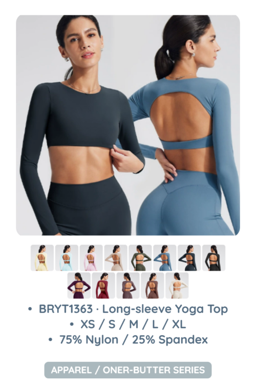 BRYT1363 · Long-sleeve Yoga Top